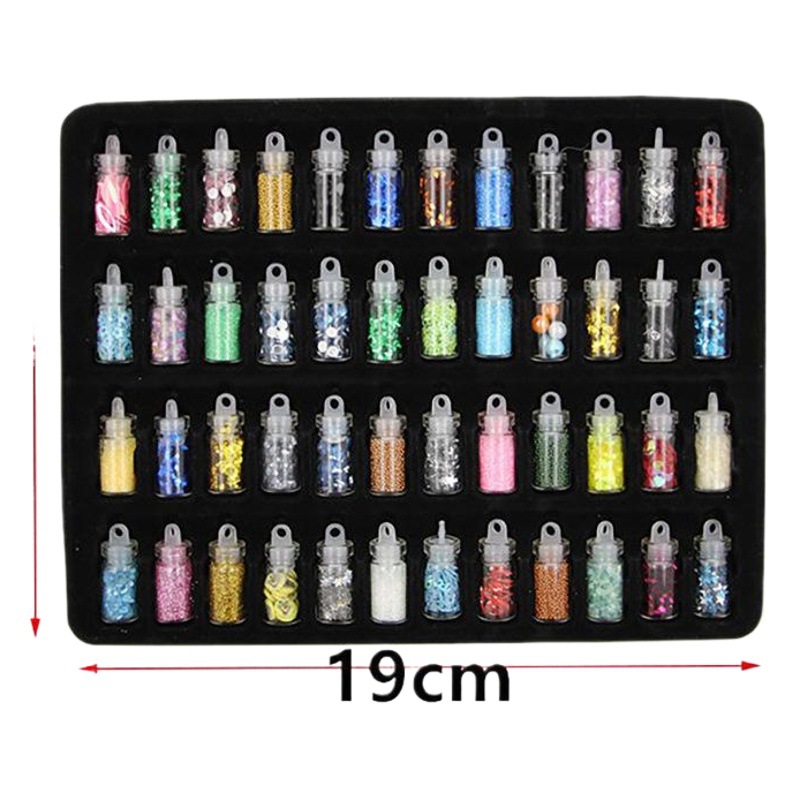 Fabricante 48 color uñas DIY mezclado decoración de uñas brillo DIY lentejuelas accesorios de uñas traje de joyería al por mayor