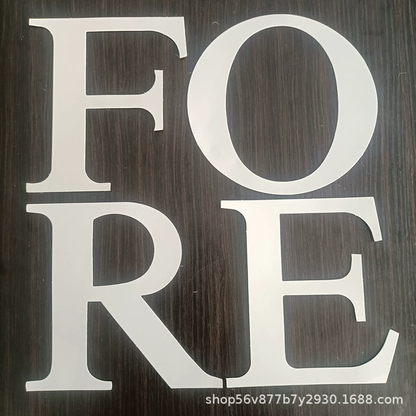 White FORE letters