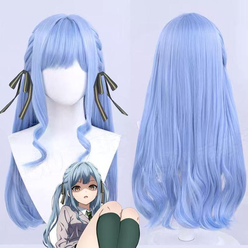 Silk Yi Fengchuan Xiangzi Cosplay Wig Blue Mygo!! Simulated Long Scalp Full Headgear Cosplay