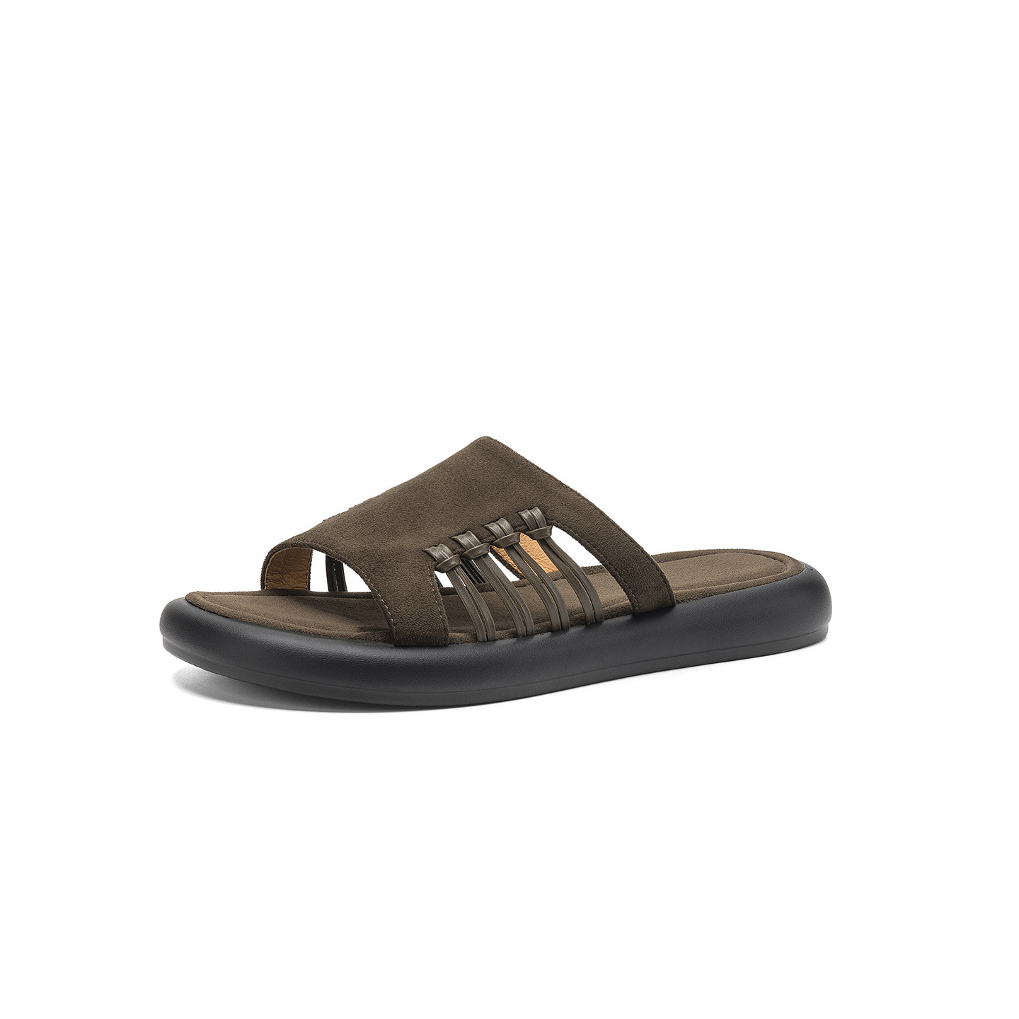 Dép sandal nữ đế dày hở ngón quai chữ V phong cách vintage — Màu xanh da trời chi tiết 25