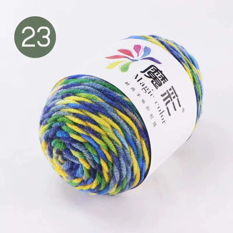 Handmade rainbow yarn ball, multicolor gradient, wholesale options