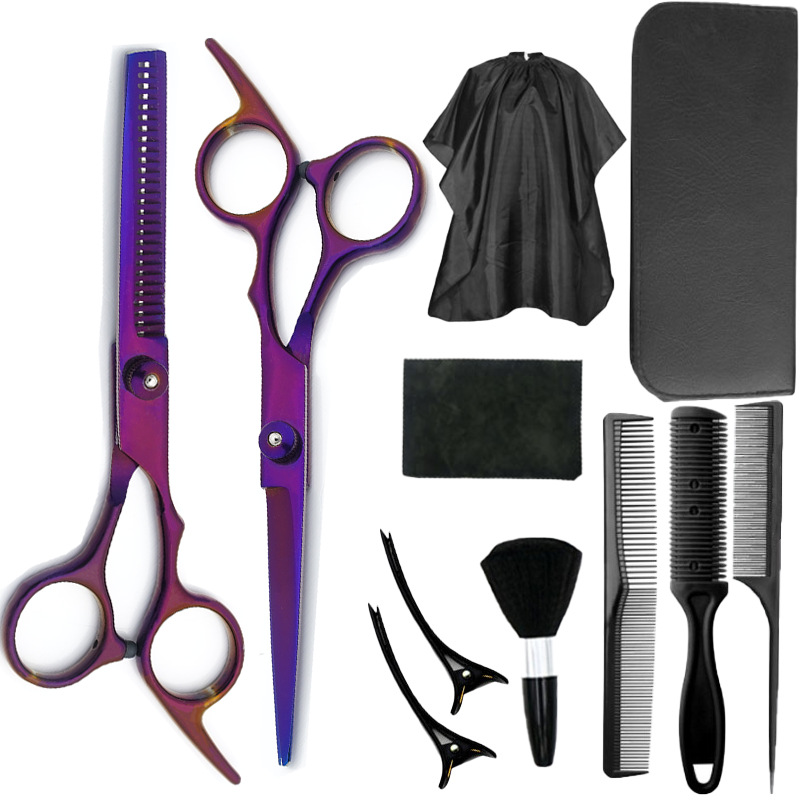 Estilista profesional, tijeras de corte de pelo, corte de pelo, corte de pelo, corte de pelo, corte de dientes fino, juego de corte de belleza con flequillo especial para peluquero