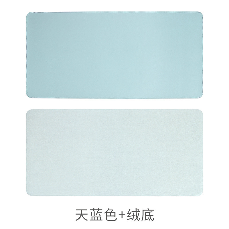 Alfombrilla de ratón de cuero de gran tamaño antideslizante teclado de computadora almohadilla de escritorio de oficina almohadilla de escritura mesa de café almohadilla de escritorio patrón de impresión LOGO