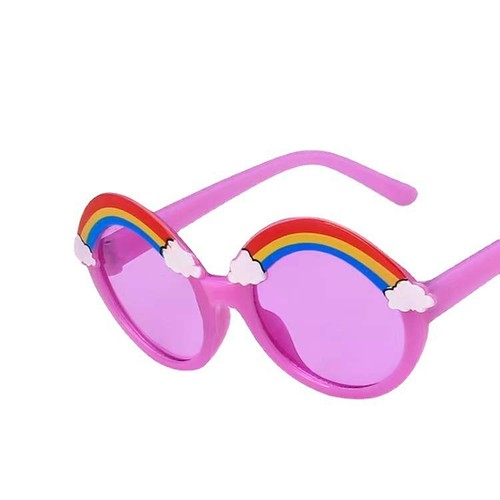 Manufacturer's best-selling new children's sunglasses fashion retro literary boys and girls baby cartoon rainbow sunglasses trendy