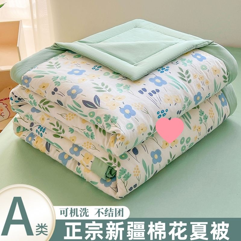 Hondou Home Textiles 新しいタイプ A 洗浄綿サマーキルト純粋な新疆綿キルトプリントサマークールキルトエアコンキルト薄いキルト|undefined