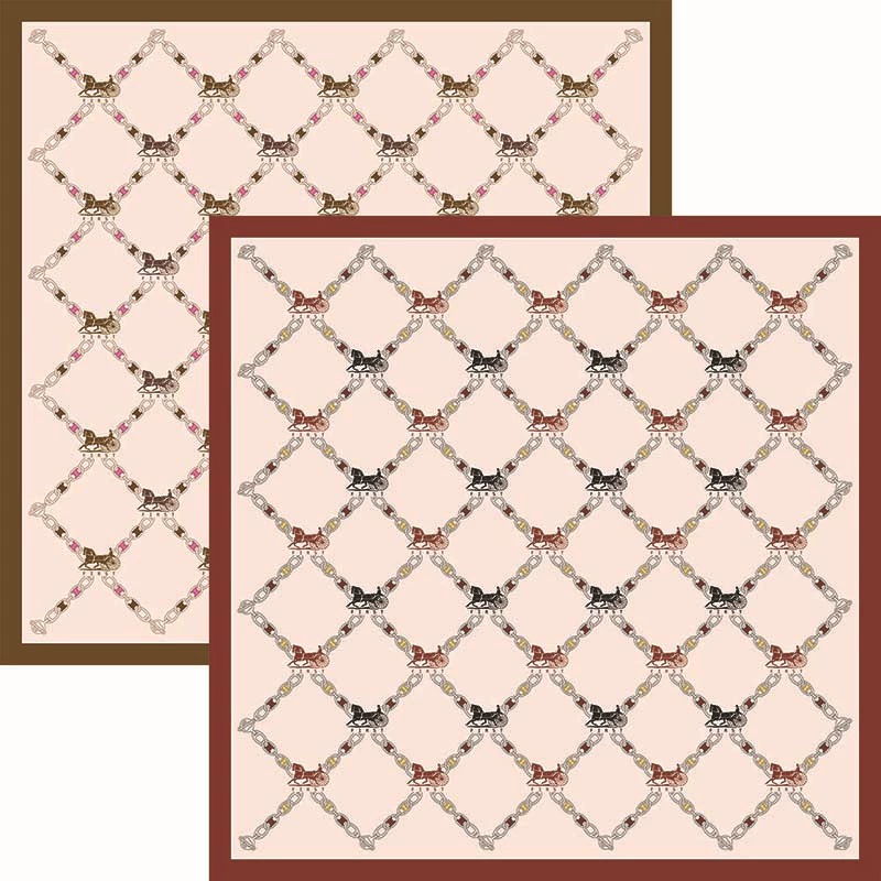 Double-sided Custom Scarf, Reversible Silk Design, Customizable Colors & Materials