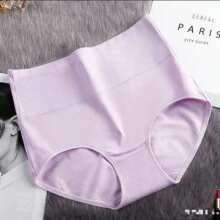 内裤全棉女高腰三角裤无痕收腹提臀少妇纯色厂家批发女士纯棉内裤
