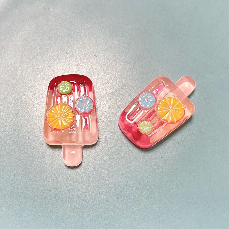 氷透明フルーツアイスクリーム食品とおもちゃ漫画手作り diy クリーム接着剤樹脂小物ヘアピンジュエリー材料パッケージ|undefined