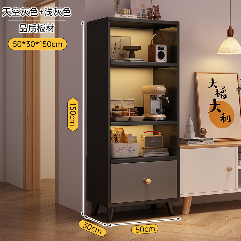 本棚の棚の木の脚の家庭用ロッカーの展示棚の寝室の客間の多層は壁に寄りかかって床にある本棚を収納します。|undefined