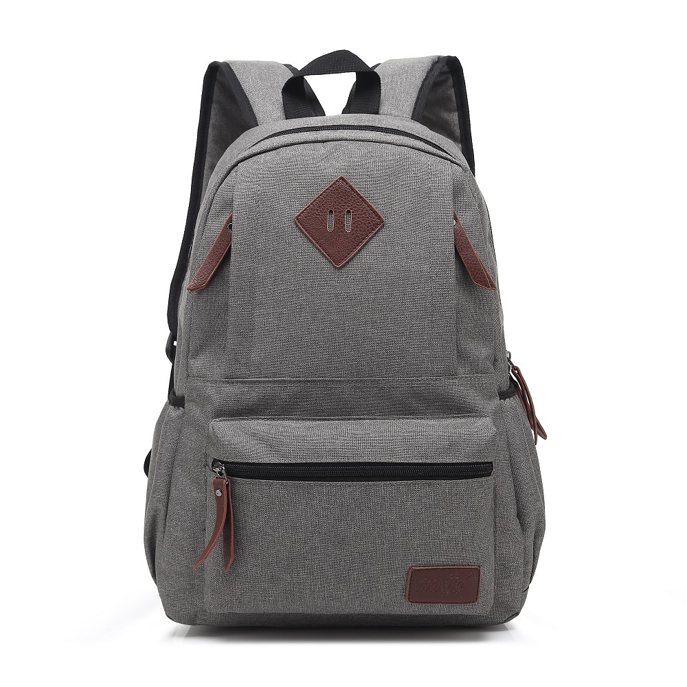 2026 New Korean Style Fashion Student Schoolbag, Unisex Solid Color Oxford Backpack for Men and Women, One-Piece Drop Shipping