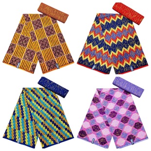 African Kente Gold Print wax fabric ���޿��ؽ�ɰϞȾ����