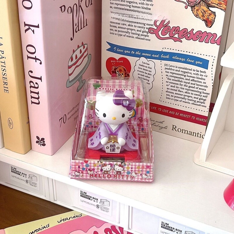 ソーラーシェイキングヘッドハローキティカーアクセサリー装飾品クリエイティブ漫画かわいい頭を振るkt猫|undefined