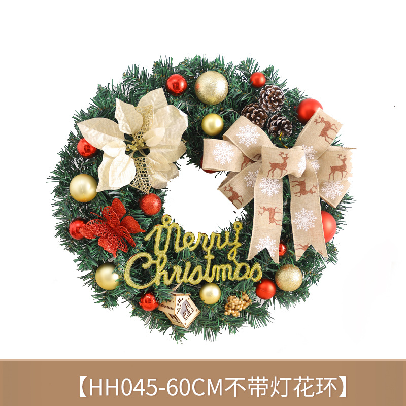 Amazon Navidad guirnalda 40/50/60cm simulación Navidad guirnalda adornos Navidad decoraciones colgante puerta colgante