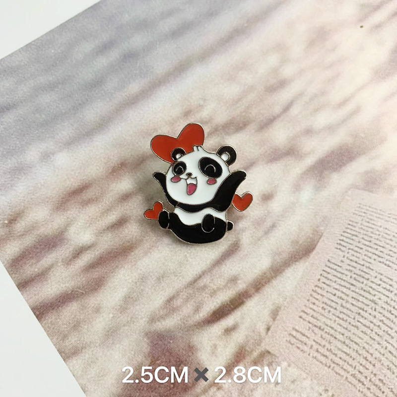 Panda Anstecknadel Im Chinesischen Stil Trend Metall Cartoon_voghion.com