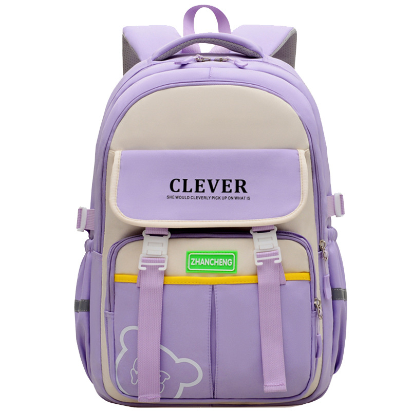 Mochila escolar transfronteriza, mochila de hombro de gran capacidad para niñas, nueva mochila para niños de grado 45 o 56