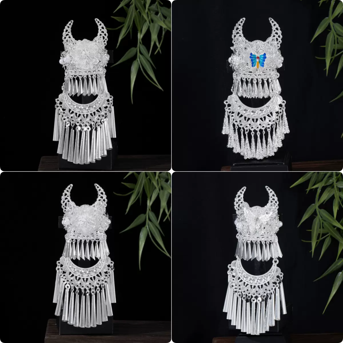 贵州千户苗族特色珍珠镂空流苏小银帽冰箱贴伴手礼物旅游纪念品