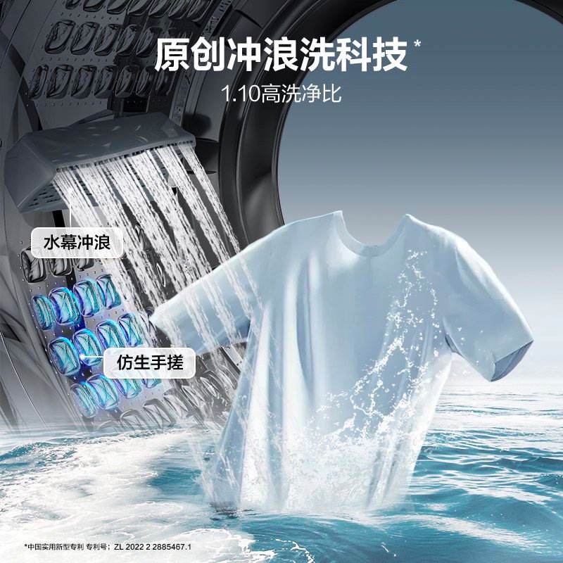 海尔滚筒洗衣机全自动洗脱洗烘一体机10/12公斤懒人家用大容量|undefined