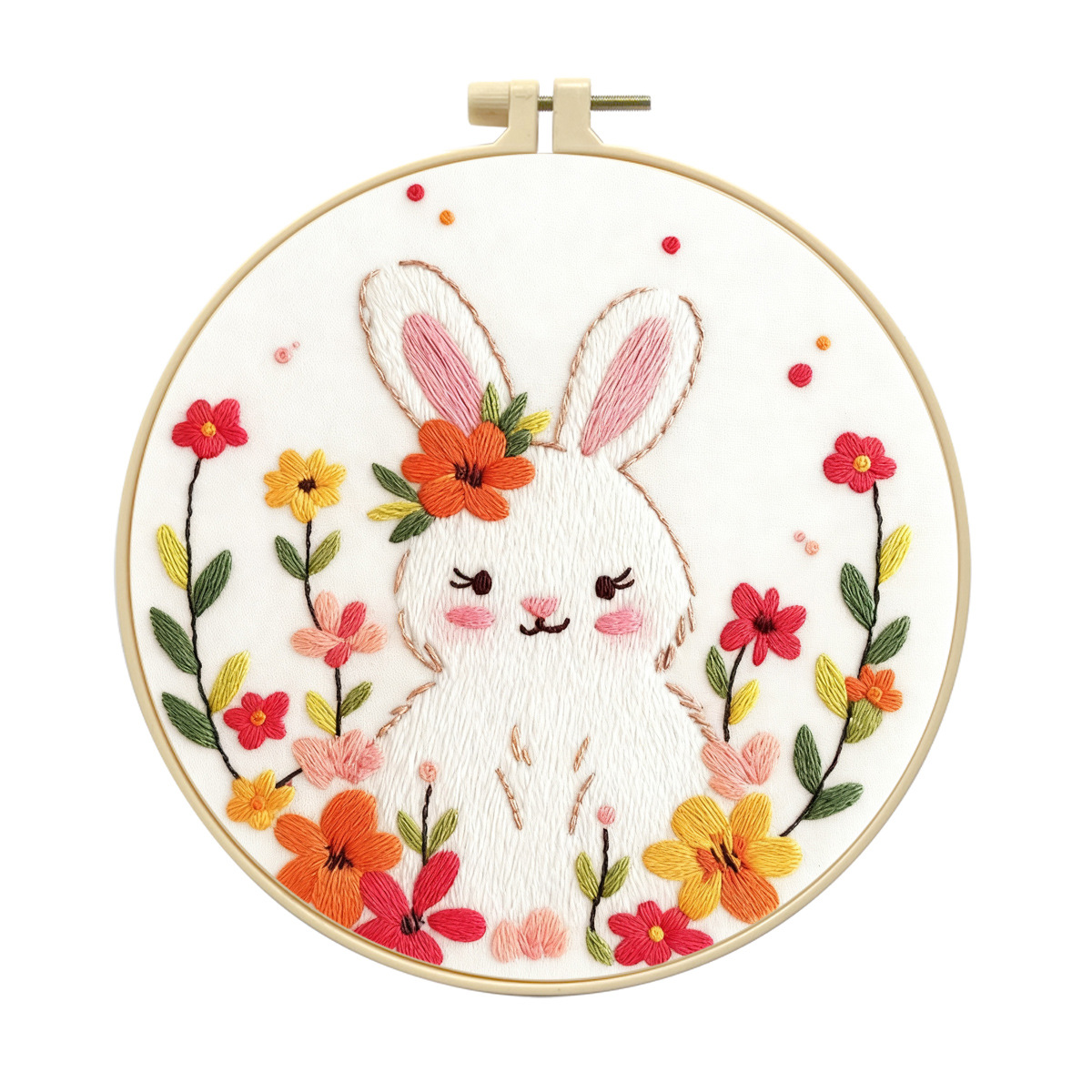 Nuevo paquete de material de bordado DIY de cuento de hadas conejo dibujos animados fabricantes de bordado directo a través de la frontera Inglés