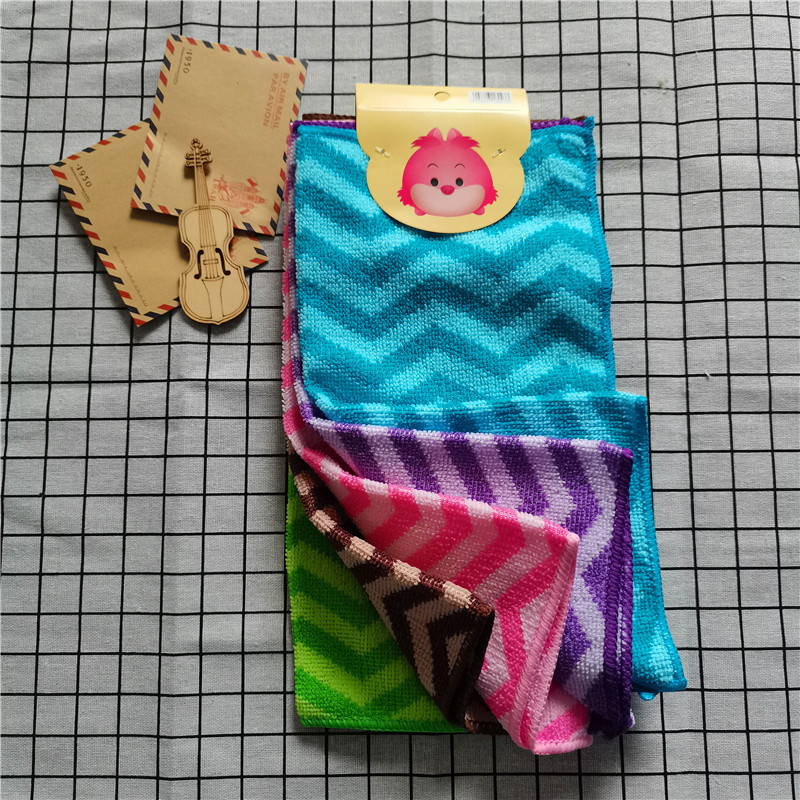 Ultra -fine fiber towel Yang ion watery ripple rafting color pump ultra -fine fiber cloth set is edited by towel cloth