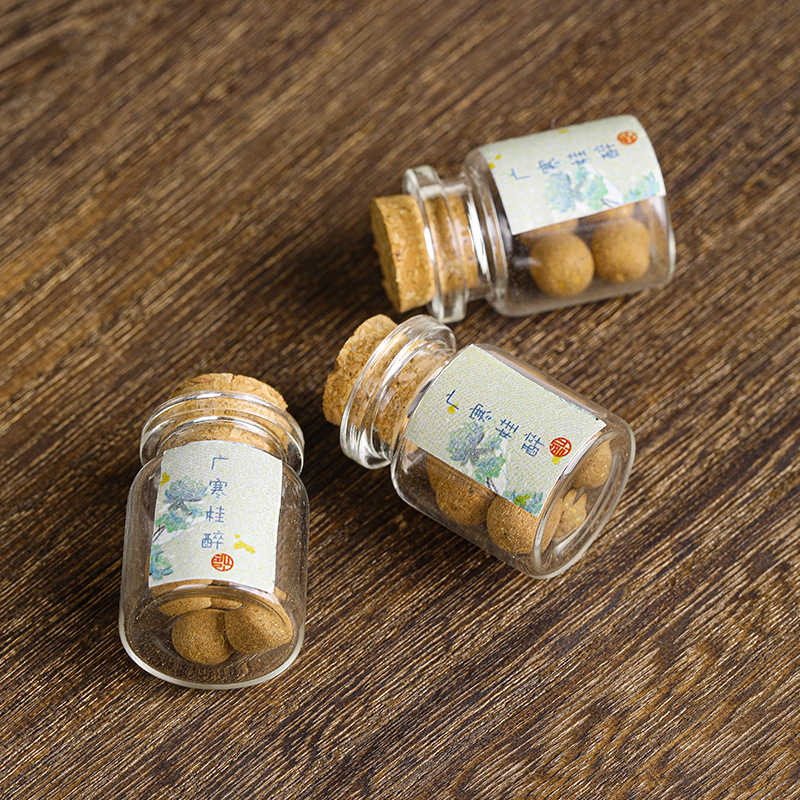 Pastillas incienso botella cuadrado antiguo natural hecho mano​ image 3