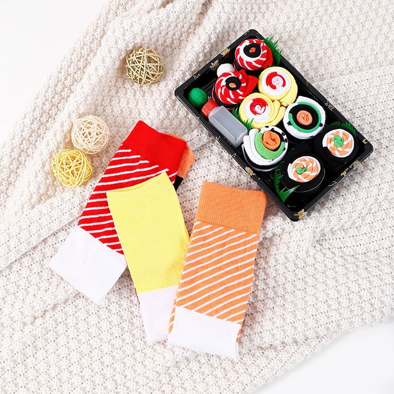 cotton demi-season Christmas socks, (Cross-border trading), Birthday gift, mid-length