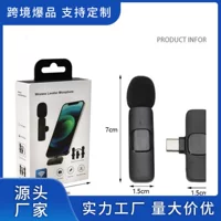 Портативный беспроводной петличный микрофон, 3‑в‑1, варианты Type‑C и Apple, одиночный или двойной