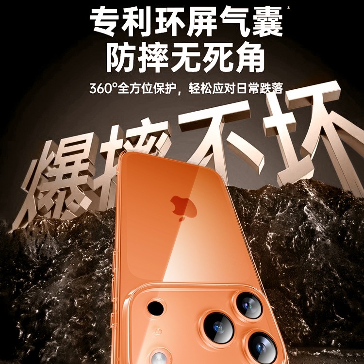 Suitable for Apple 17Promax Mobile Phone Case Iphone15 New 16 Silicone 13 Transparent 14 Couple 12 Lens