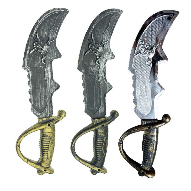 Принадлежности для Хэллоуина Реквизит для выпускного вечера Пиратская серия Принадлежности Повязка на голову Повязка на глаза Пиратский крючок Нож Ролевая игра