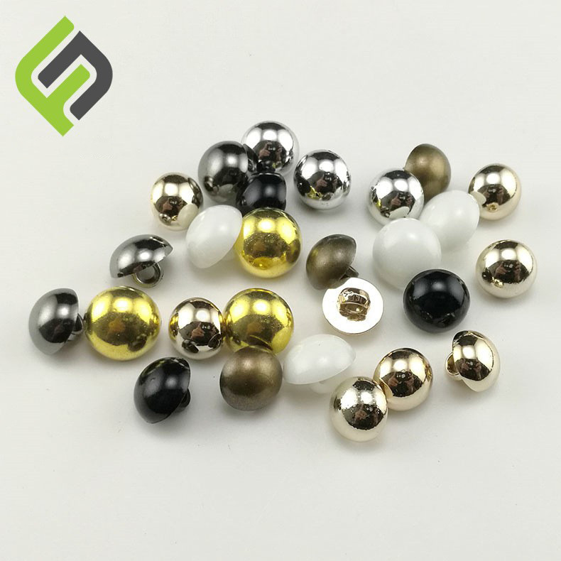 Plastic electroplated buckle shirts Cascane T -shirt mushroom buckle…