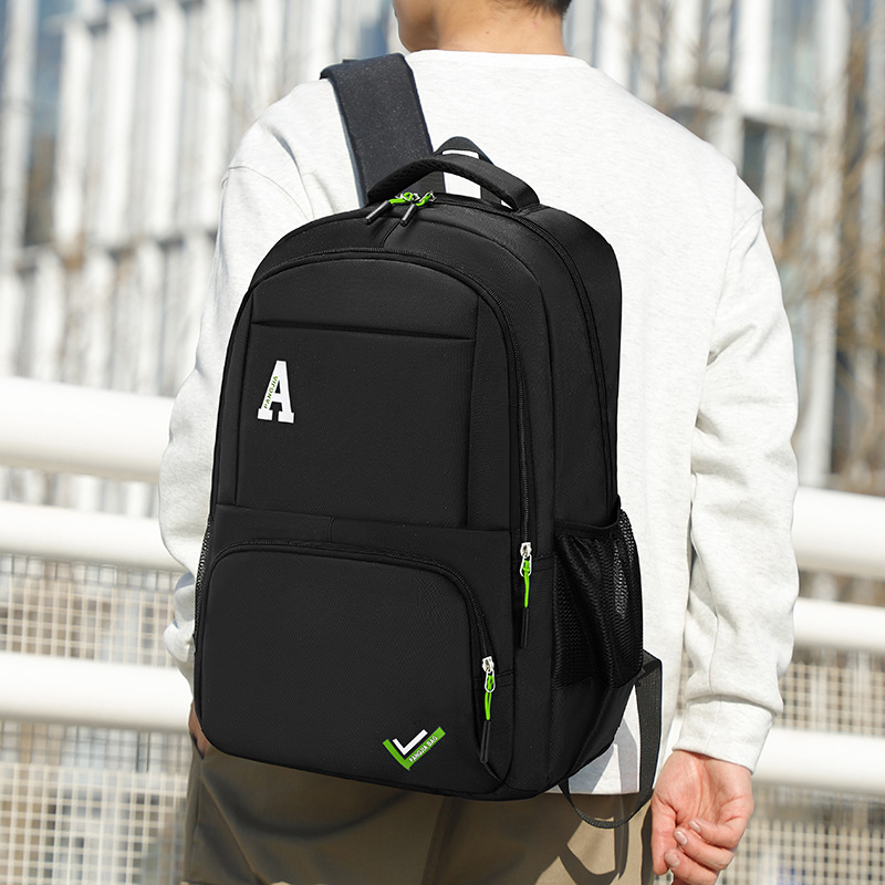 Mochila hombres de gran capacidad simple bolsa viaje negocios ocasional 2024 nuevo estudiante universitario mochila ordenador