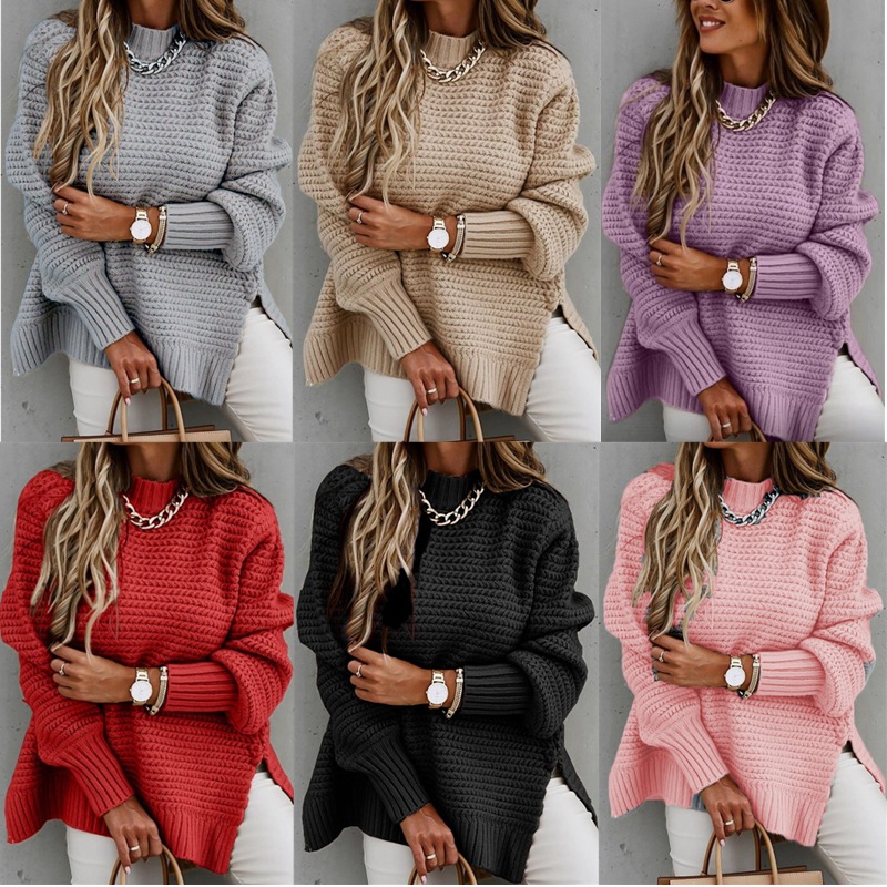 Suéter de Punto Holgado y Estilo Casual para Mujer, Otoño-Invierno 2025, Comercio Electrónico Transfronterizo en AliExpress y Amazon image 1