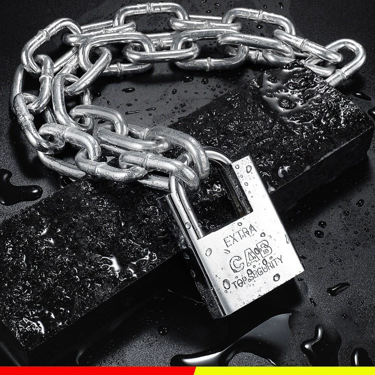 Замок цепи Противоугонный замок цепи Анти-сдвиг Замок цепи Трехколесный велосипед Мотоциклетный замок Аккумулятор Автомобильная цепь Замок