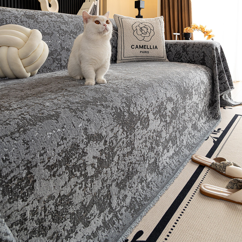 Sofa Slipcover 2026 New Model Luxurious High-End All-Season Universal One-Piece Dustproof Full-Cover Straight-Line Sofa Cover_voghion.com