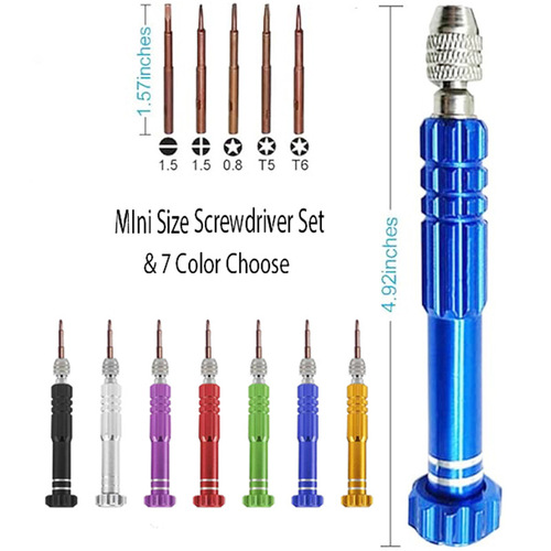 Aluminum Alloy Apple iPhone Repair Disassembly Tool Manual Multi-function Five-in-One Screwdriver Set Tool Wholesale