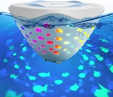 LED防水浴缸泳池洗澡投影灯 水漂鱼缸喷泉洗澡潜水灯