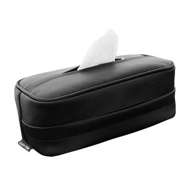 Tissue Box, Leather Pu: Car tissue box/set