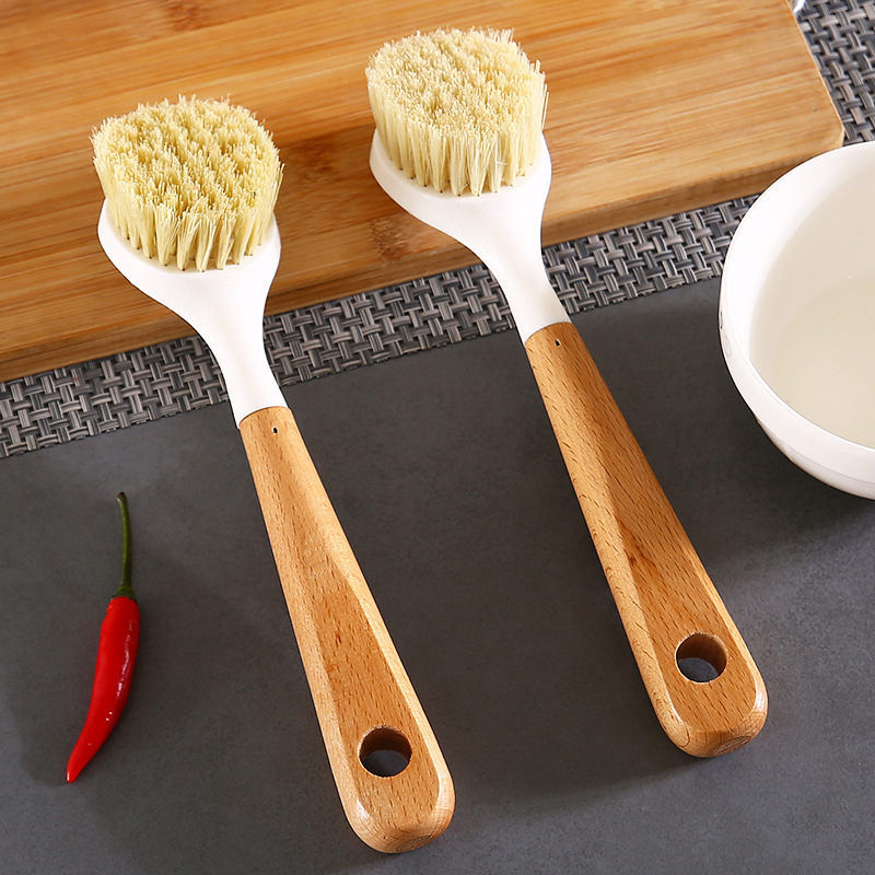 Sisal Wooden handle Xiguo brush multi-function Long handle kitchen clean Pot Brush Pan Bowl brush