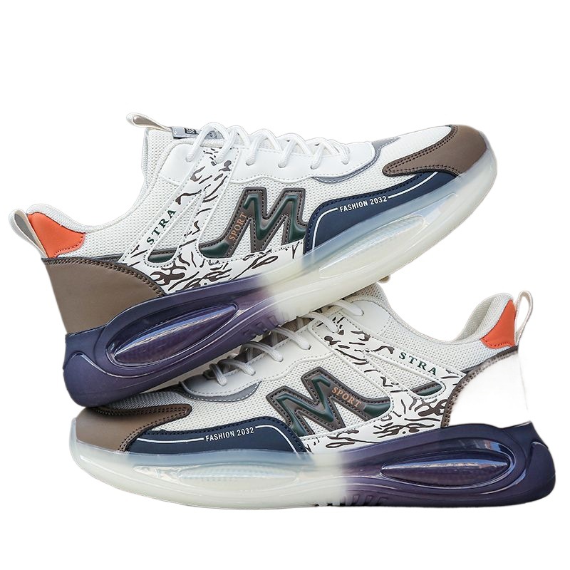 Zapatos de hombre, zapatos casuales de cuero, nuevos zapatos deportivos casuales antideslizantes y transpirables impermeables para hombre, suela suave, todo fósforo, carrera ligera