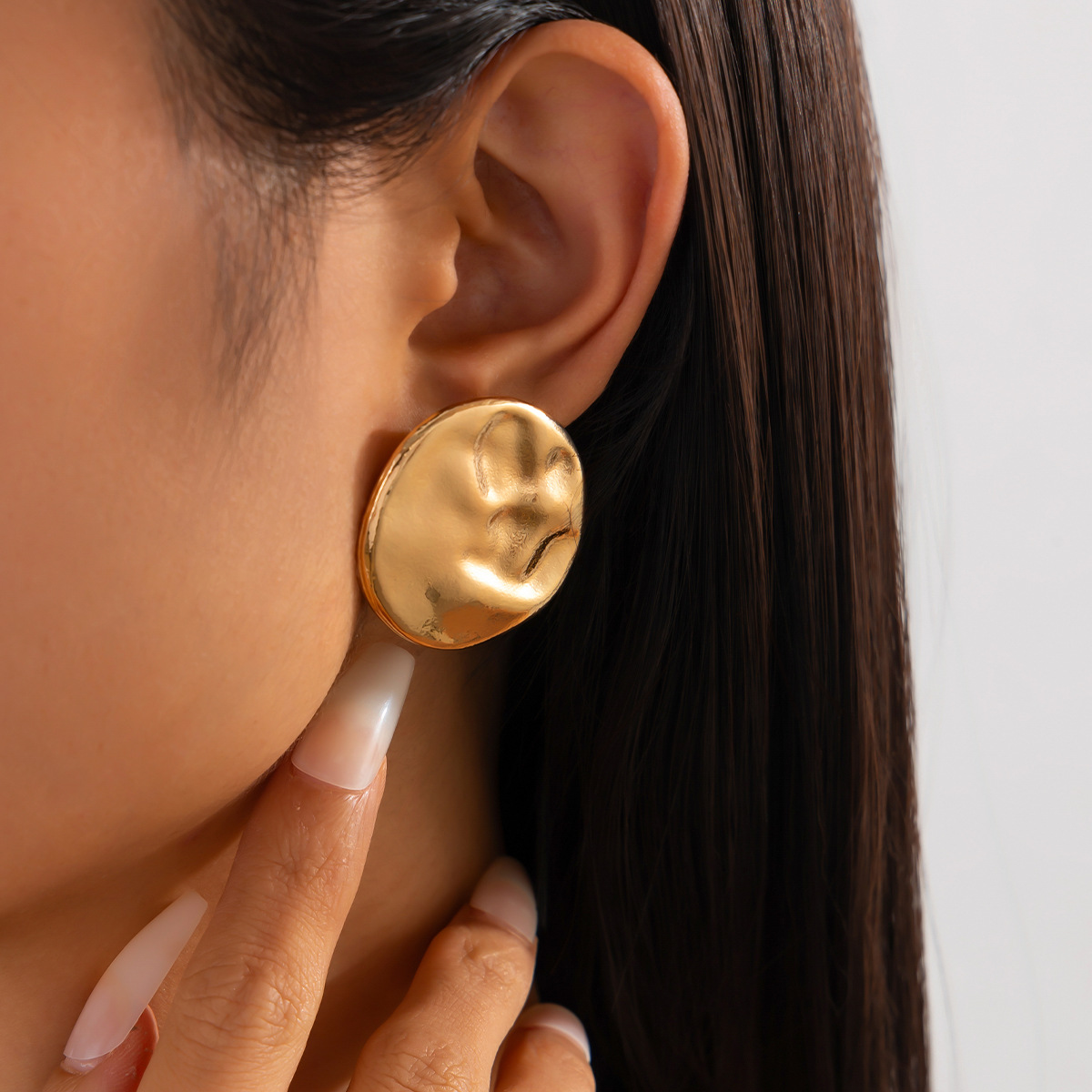 12g Weight Steel needle Ear Needle Material Drop Earrings, Ear Studs Classification 1 Pair Quantity Party, Street Occasion Alloy Material Geometric Pattern Women's Gender Polished Finish Plating Design Exaggerated, Punk Style 1 Pair Exaggerated Punk Geometric Plating Alloy Drop Earrings Ear Studs 11