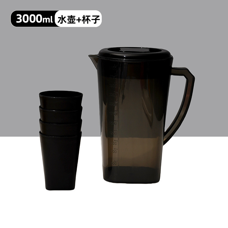 跨境塑料冷水壶耐热耐高温大容量凉水壶果汁扎壶高颜值凉水杯家用|undefined