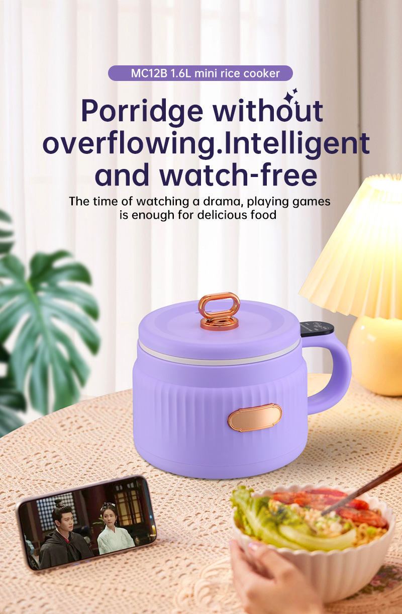 Cross-Border 110V Electric Small Multi-Functional Household Dormitory Instant Noodle Cooker US UK EU Plug_voghion.com