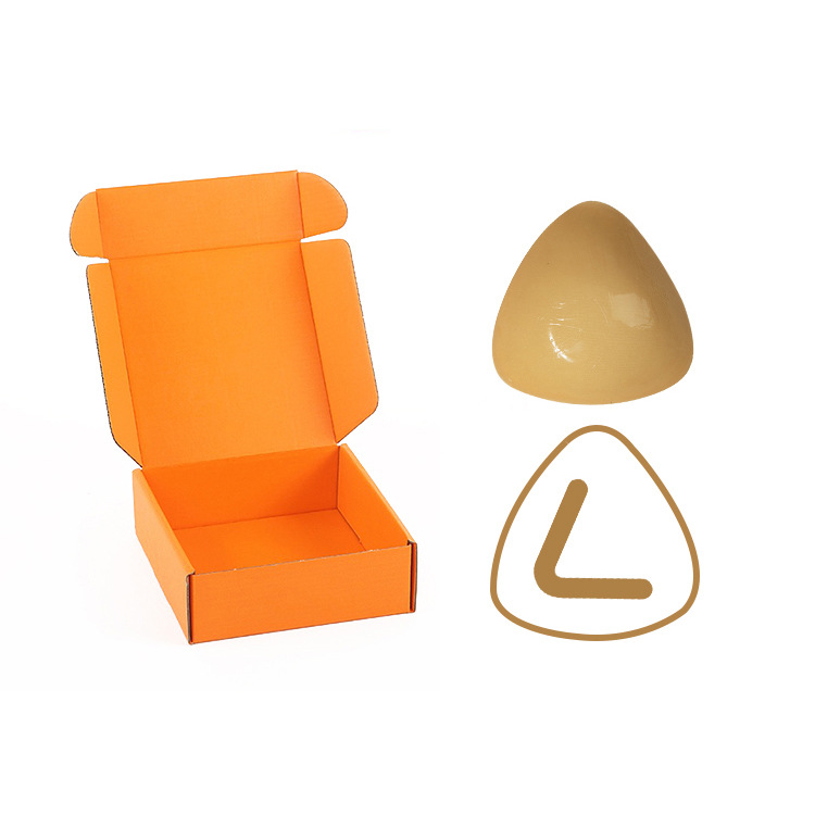 주황색 상자가 있는 중간 피부 톤