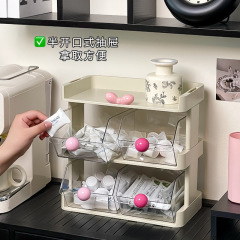 茶包收纳盒子桌面置物架多层茶叶胶囊咖啡办公室茶水间吧台整理架