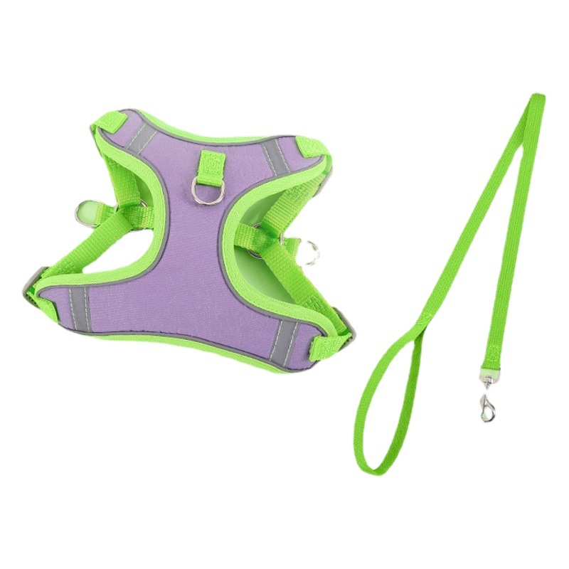 Nuevo chaleco transfronterizo correa de perro gato perro pequeño Teddy correa de pecho cachorro correa de perro Cadena de perro