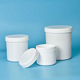 密封塑料罐螺旋罐塑料圆桶250ml500ml1L面膜粉包装食品级pp材质