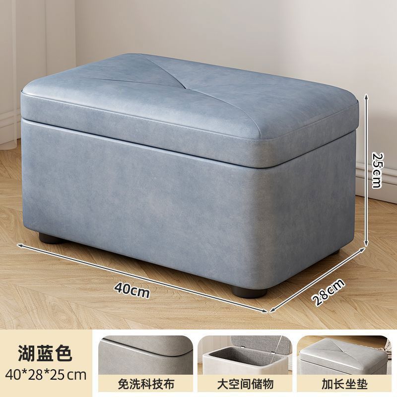 레이크 블루/확장 버전 [원목 프레임, 초대형 공간 수납] 높이 25CM
