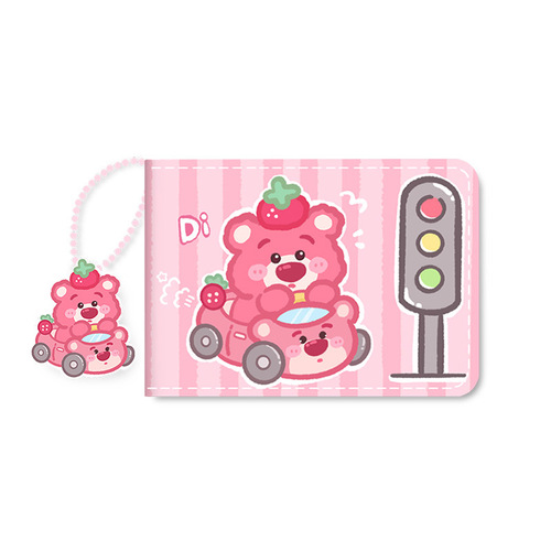 Motor Vehicle Driving Certificate Cover Couples Driver's License Protective Cover Female Creative Cute Driving License Leather Case All-in-One Package New Style