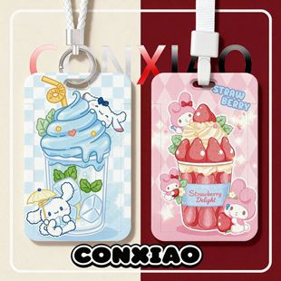 Sanrio, card holder, travel card case, protective case, for identity card, for students