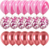 Balloon, colorful set, nail sequins for St. Valentine's Day, layout, 12inch, 40 pieces