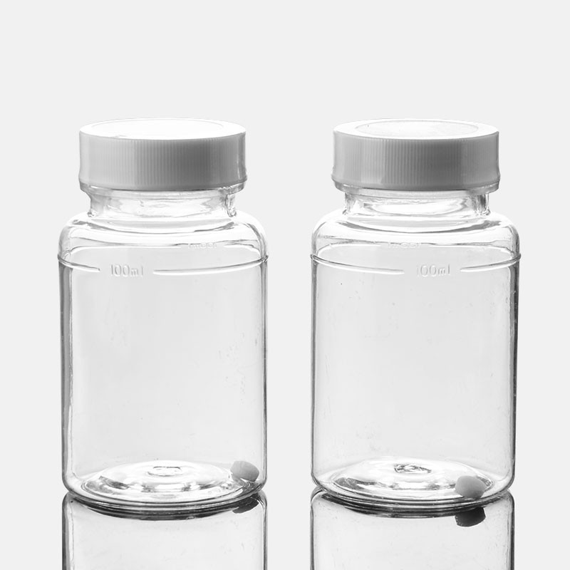 无菌水质采样瓶环境取样瓶PS塑料样品试剂瓶100ml含硫透明瓶100ml